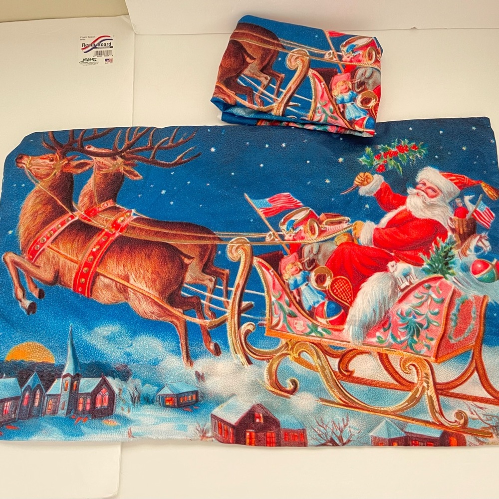 2 Standard Size Christmas Decor Pillow Cases